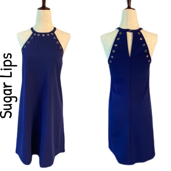 Sugarlips Dresses & Skirts - Sugar Lips Halter Mini A-Line Dress w/ Grommets - LAST CHANCE!!!